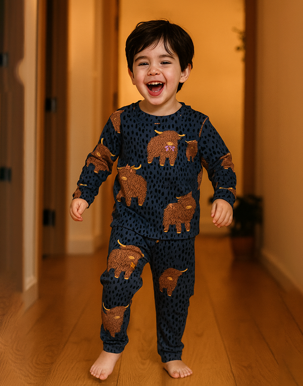 Long Sleeve Kids Sleepwear Bull - Image 5