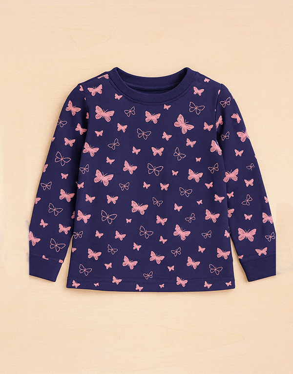 Long Sleeve Kids Sleepwear Butterfly - Image 4
