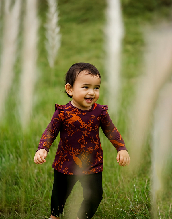 Girls' Long Sleeve T-Shirt Bird