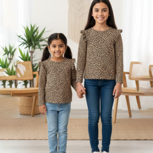 Girls’ Long Sleeve T-Shirt Tiger